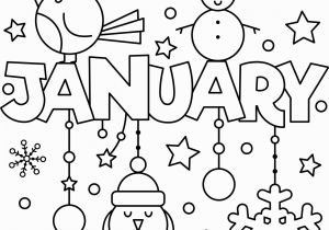 Coloring Pages for End Of School Year Happy New Year January Colouring Page