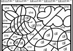 Coloring Pages for First Grade Color by Code Sight Words Primer Season Bundle Sight Word