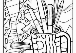 Coloring Pages for Gel Pens A Cup Full Coloring" Featuring the Colored Oencils