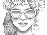 Coloring Pages for Girls Pdf Adult Coloring Page Girl Portrait and Clothes Colouring