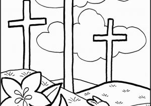 Coloring Pages for Holy Week Easter Cross Coloring Page