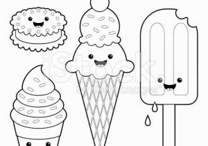 Coloring Pages for Ice Cream Cute Ice Cream Characters