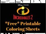 Coloring Pages for Incredibles 2 Free Printable Incredibles 2 Crafts Activity Sheets and