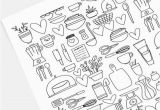 Coloring Pages for Ipad Pro Kitchen Baking & Appliances Coloring Page Digital Printable