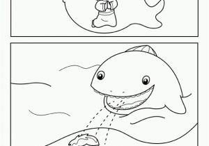 Coloring Pages for Jonah and the Whale Jonah In the Sea with A Whale In Jonah and the Whale