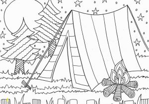 Coloring Pages for Kids for Summer Camping Coloring Page for the Kids