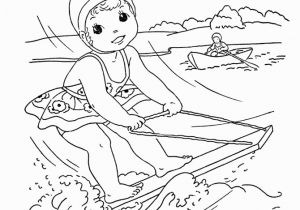 Coloring Pages for Kids for Summer Kids Summer Fun Things to Do Coloring Kids Water Ski