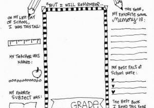 Coloring Pages for Last Day Of School End Of School Memory Printable Skip to My Lou