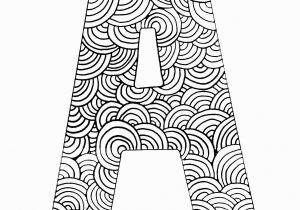 Coloring Pages for Letter A Coloring Page Letter A with Pattern Of Circles Coloring for