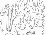 Coloring Pages for Moses and the Burning Bush the Call Of Moses Colouring Pages