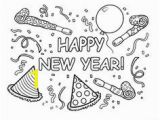 Coloring Pages for New Years 2015 Festive New Year Hat Coloring Page