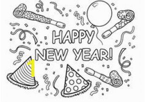 Coloring Pages for New Years 2015 Festive New Year Hat Coloring Page
