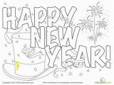 Coloring Pages for New Years 2015 Festive New Year Hat Coloring Page