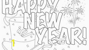 Coloring Pages for New Years 2015 Festive New Year Hat Coloring Page