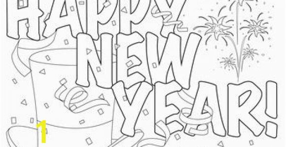 Coloring Pages for New Years 2015 Festive New Year Hat Coloring Page