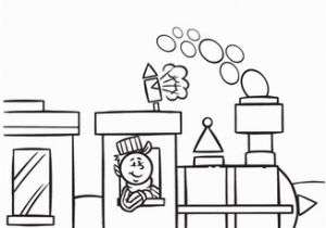 Coloring Pages for Nursery Class Color by Shape Train with Images