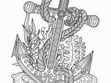 Coloring Pages for Older Adults Anchor Sea Coloring Page