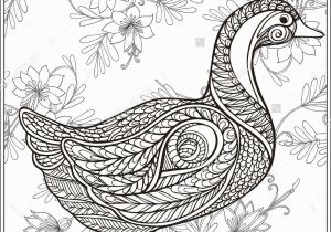 Coloring Pages for Older Kids Duck Floral Background Coloring Book for Adult and Older