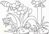 Coloring Pages for Preschoolers Spring Spring Bugs Coloring Pages with Images