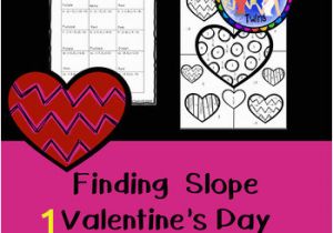 Coloring Pages for Valentines Cards Finding Slope Valentine S Day Coloring Page by Teacher Twins