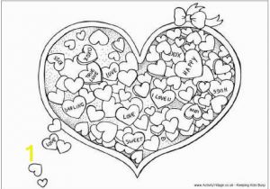 Coloring Pages for Valentines Cards Valentine Candy Colouring Page with Images