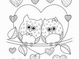 Coloring Pages for Valentines Day Cards Ausmalbilder Eulen In Liebe Mit Herzen • Kostenloses Ebook