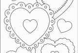 Coloring Pages for Valentines Day Cards Hearts with Images