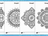 Coloring Pages for Visually Impaired Rangoli Colouring Pages Teacher Made