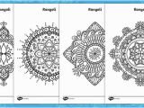 Coloring Pages for Visually Impaired Rangoli Colouring Pages Teacher Made