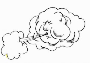 Coloring Pages for Weather Symbols Viento Para Colorear