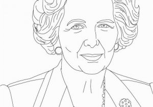 Coloring Pages for Women S History Month Margaret thatcher Coloring Page