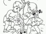 Coloring Pages for Young Kids Children Plant Tree Coloring Page for Kids Spring Coloring