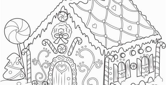 Coloring Pages Gingerbread Houses Printable Gingerbread House Coloring Pages