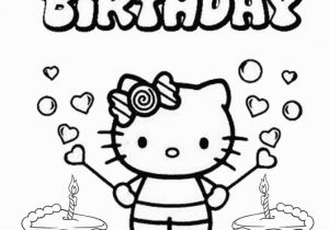 Coloring Pages Hello Kitty Birthday Free Hello Kitty Coloring Pages Happy Birthday Download