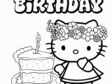 Coloring Pages Hello Kitty Birthday Free Hello Kitty Coloring Pages Happy Birthday Download