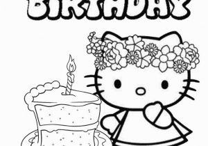 Coloring Pages Hello Kitty Birthday Free Hello Kitty Coloring Pages Happy Birthday Download