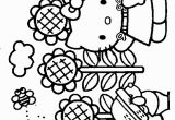 Coloring Pages Hello Kitty Halloween Hello Kitty Spring Coloring Pages with Images