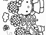 Coloring Pages Hello Kitty Halloween Hello Kitty Spring Coloring Pages with Images