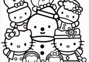 Coloring Pages Hello Kitty Plane Hello Kitty Coloring Page Christmas with Friends with