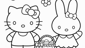 Coloring Pages Hello Kitty Quotes Hello Kitty with Easter Bunny Coloring Page From Hello Kitty
