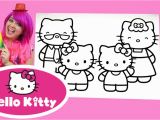 Coloring Pages Hello Kitty Youtube Coloring Hello Kitty Mimmy & Family Coloring Book Page Colored Pencil