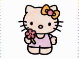 Coloring Pages Hello Kitty Youtube How to Draw Hello Kitty Flower Coloring Pages Youtube Videos for Kids Learning Drawing Learn Colors