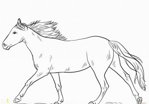 Coloring Pages Horses Running Coloring Page A Horse