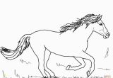Coloring Pages Horses Running Running Mustang Coloring Page