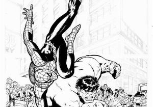 Coloring Pages Hulk Vs Spiderman Jukung Wallpaper Hulk N Spiderman