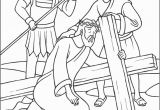 Coloring Pages Jesus Died On the Cross Stations Of the Cross Coloring Pages 7 Jesus Falls the Second Time