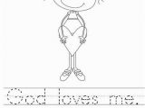 Coloring Pages Jesus Loves Me God Loves Me Worksheet Twisty Noodle