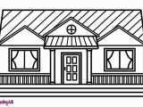 Coloring Pages Living Room How to Draw A House for Kids