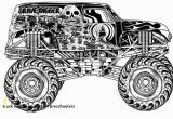 Coloring Pages Monster Trucks Grave Digger Truck Coloring Pages for Preschoolers Grave Digger Coloring Pages