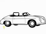 Coloring Pages Muscle Cars Classic Convertible Car Coloring Page